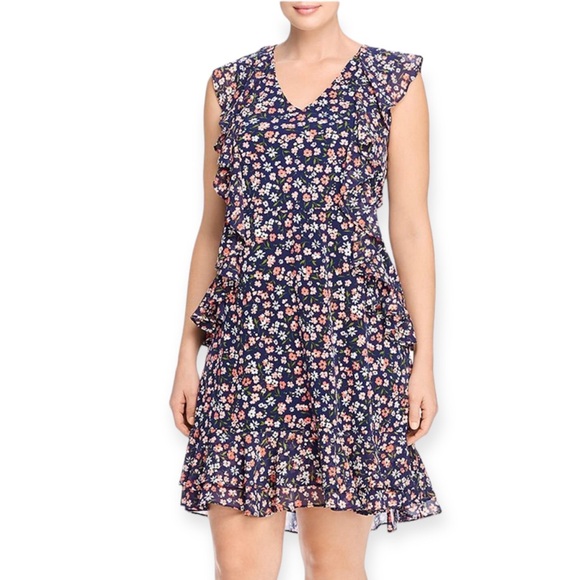 Michael Kors Dresses & Skirts - Michael Kors Floral Ruffle Dress